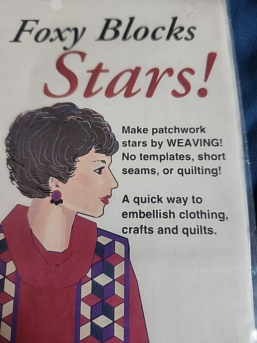 Foxy Blocks Stars! Button Vest Pattern - Picture 3 of 9